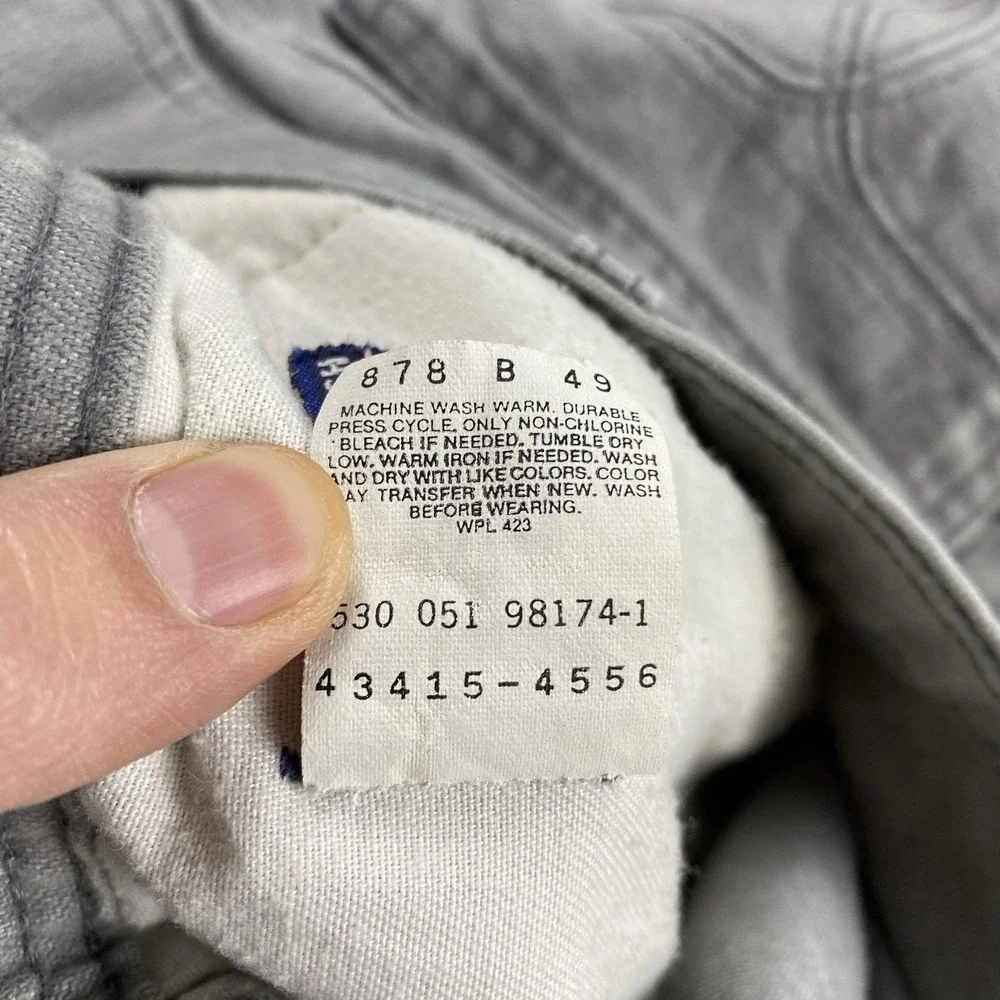 Levis With A Skosh More Room Made In USA Jeans Mens 40x28.5 High Rise Gray‎ VTG